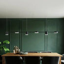 DecorBites™ Modern LED Pendant Light for Dining Room - Linear Shaped, Metallic Finish, Island & Hanging
