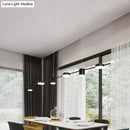 DecorBites™ Modern LED Pendant Light for Dining Room - Linear Shaped, Metallic Finish, Island & Hanging