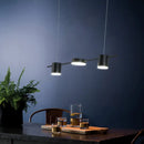DecorBites™ Modern LED Pendant Light for Dining Room - Linear Shaped, Metallic Finish, Island & Hanging