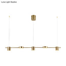 DecorBites™ Modern LED Pendant Light for Dining Room - Linear Shaped, Metallic Finish, Island & Hanging