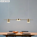 DecorBites™ Modern LED Pendant Light for Dining Room - Linear Shaped, Metallic Finish, Island & Hanging