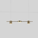 DecorBites™ Modern LED Pendant Light for Dining Room - Linear Shaped, Metallic Finish, Island & Hanging