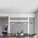 DecorBites™ Modern LED Pendant Light for Dining Room - Linear Shaped, Metallic Finish, Island & Hanging