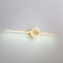 Modern gold linear led wall sconce bathroom light with maximum bulb
