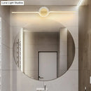 Modern gold linear led wall sconce bathroom light with maximum bulb