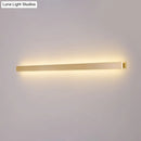 DecorBites™ Modern LED Wall Sconce Lamp - Simple Linear Stairway Light in Gold - White/Warm/Natural Light