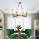 Modern gold lustre glass chandelier dining room pendant light