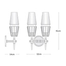 Modern gold lustre glass chandelier dining room pendant light