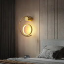 Modern gold luxury creative led bedside wall lamp bedroom sconce