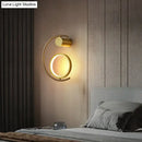 Modern gold luxury creative led bedside wall lamp bedroom sconce