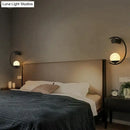 Modern gold luxury creative led bedside wall lamp bedroom sconce