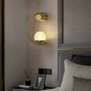 Modern gold luxury creative led bedside wall lamp bedroom sconce