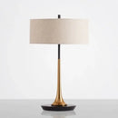 Modern gold luxury led table lamp bedroom marble base