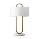 Modern gold luxury led table lamp bedroom marble base