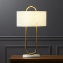 Modern gold luxury led table lamp bedroom marble base