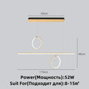 Modern gold luxury ring pendant chandelier for dining room