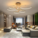 Modern gold luxury ring pendant chandelier for dining room