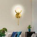 Modern gold marble wall lights for bedroom and living room decor