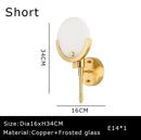 Modern gold marble wall lights for bedroom and living room decor