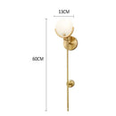 Modern gold marble wall lights for bedroom and living room decor