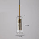 Modern gold mesh glass pendant light kitchen fixture