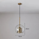 Modern gold mesh glass pendant light kitchen fixture