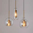 Modern gold mesh glass pendant light kitchen fixture