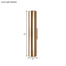 Modern gold metal fixture wall lamp for corridor