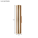 Modern gold metal fixture wall lamp for corridor