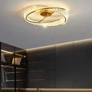 Modern gold metal led crystal ceiling light for living room