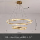 Modern gold metal led crystal ceiling light for living room