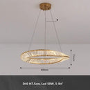 Modern gold metal led crystal ceiling light for living room