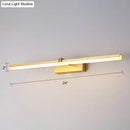 DecorBites™ Sleek Gold Vanity Light Fixture – Modern Metal LED Bath Lighting for Bathroom