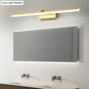 DecorBites™ Sleek Gold Vanity Light Fixture – Modern Metal LED Bath Lighting for Bathroom