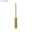 Modern gold metal linear wall light bedroom sconce