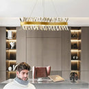 Modern gold metal s shape led pendant lamp for luxury living room