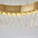 Modern gold metal s shape led pendant lamp for luxury living room