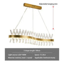 Modern gold metal s shape lustre led pendant lamp dining room
