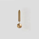 Modern gold metal wall light bedroom sconce with frosted globe