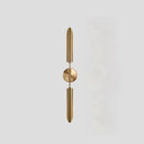 Modern gold metal wall light bedroom sconce with frosted globe