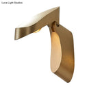 Modern gold metal wall light bedside fixture for bedroom