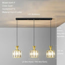 Modern gold mini crystal pendant light – bedroom chandelier