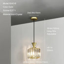 Modern gold mini crystal pendant light – bedroom chandelier