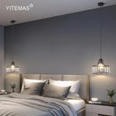 Modern gold mini crystal pendant light – bedroom chandelier