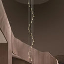 Modern gold minimalist ceiling chandelier living room pendant light