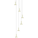 Modern gold minimalist ceiling chandelier living room pendant light
