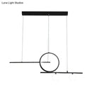 Modern gold minimalist globe acrylic shade hanging light dining room