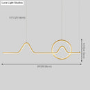 DecorBites™ Modern Metal Island Ceiling Light Fixture - Contemporary Design with LED Lighting for Dining Room