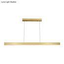 Modern gold minimalist led suspension lamp dining room light fixture
