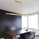 Modern gold minimalist led suspension lamp dining room light fixture